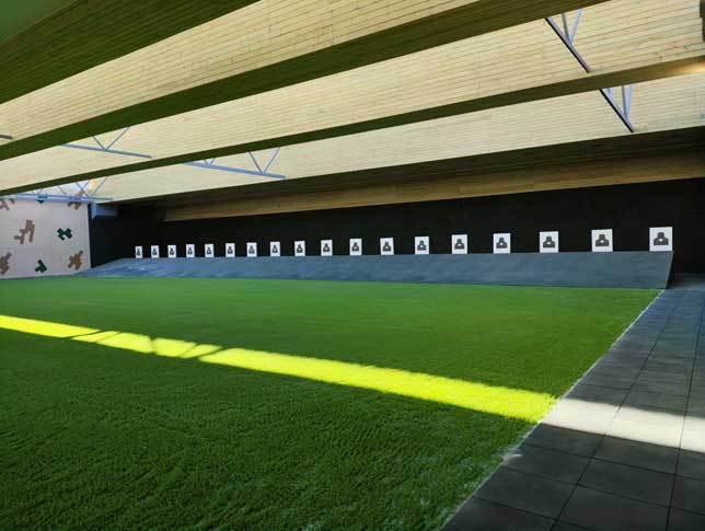 西藏某部半封闭实弹射击场建设施工完毕智慧靶场建设厂家 